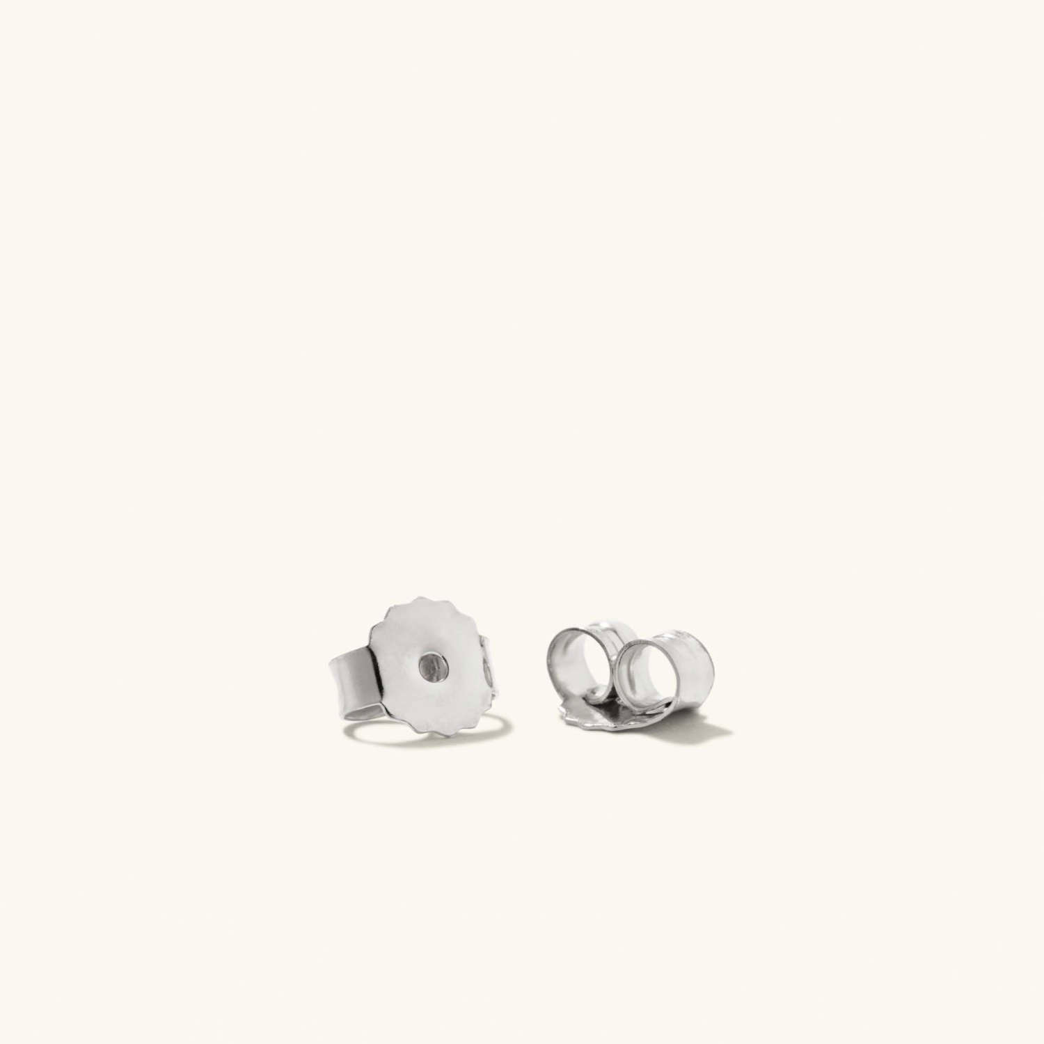 Daily Wear Huggie 14K Solid White Gold Stud Earring  customdiamjewel   