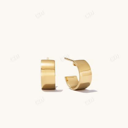 Daily Wear Gold Hoops Earrings  customdiamjewel Sterling Silver Yellow Gold 