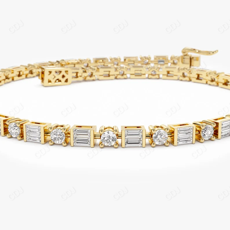 2.40CTW Moissanite Round Tennis Diamond Bracelet  customdiamjewel   