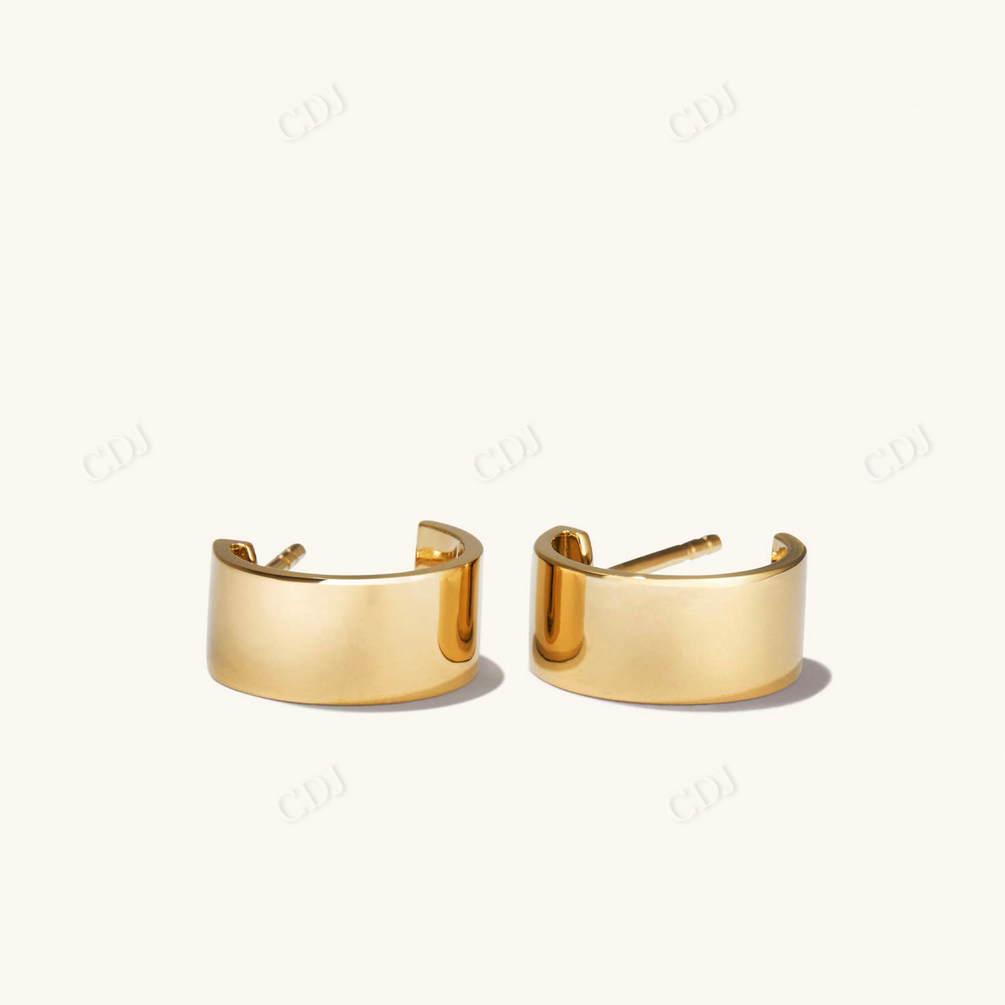 Daily Wear Gold Hoops Earrings  customdiamjewel   