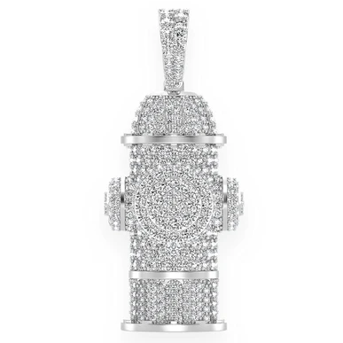 2.00CTW Fire Hydrant Hip Hop Pendant  customdiamjewel   