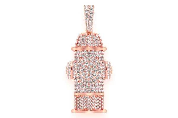 2.00CTW Fire Hydrant Hip Hop Pendant  customdiamjewel   