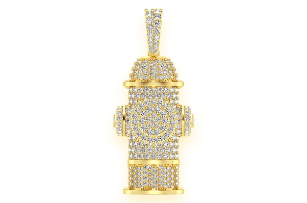 2.00CTW Fire Hydrant Hip Hop Pendant  customdiamjewel   