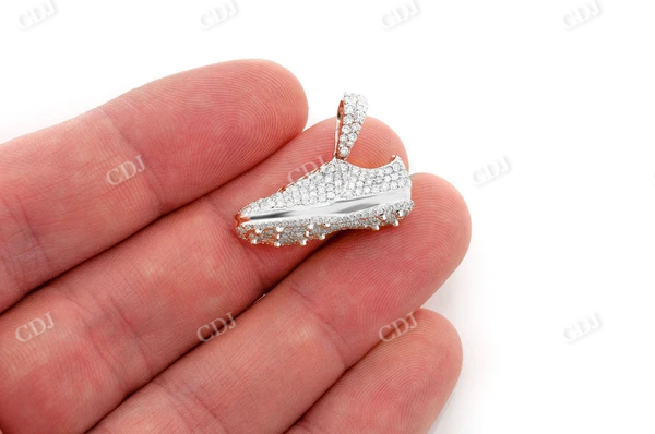 1.33CTW Soccer Cleat Shoe Pendant  customdiamjewel   