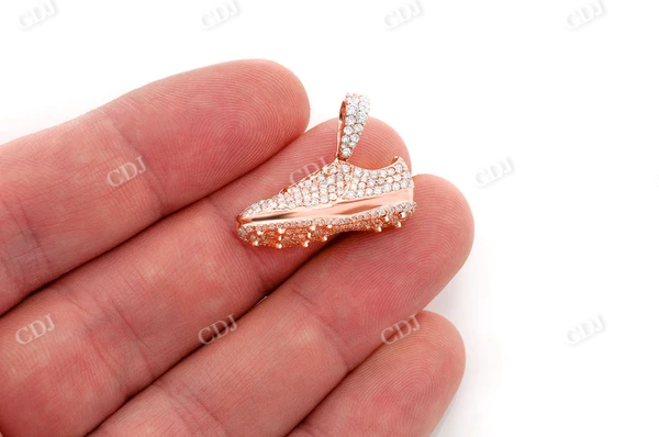 1.33CTW Soccer Cleat Shoe Pendant  customdiamjewel   