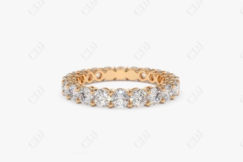 2.25CTW Lab Grown Diamond Full Eternity Band For Women  customdiamjewel 10KT Rose Gold VVS-EF