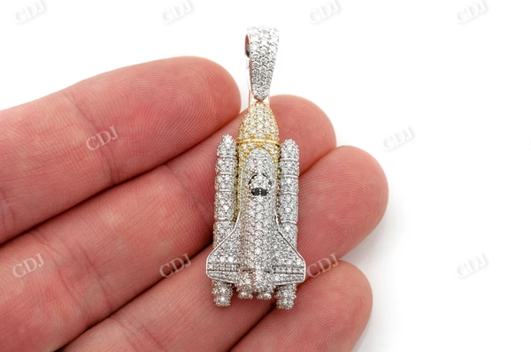 3.00CTW Spaceship Diamond Pendant  customdiamjewel   