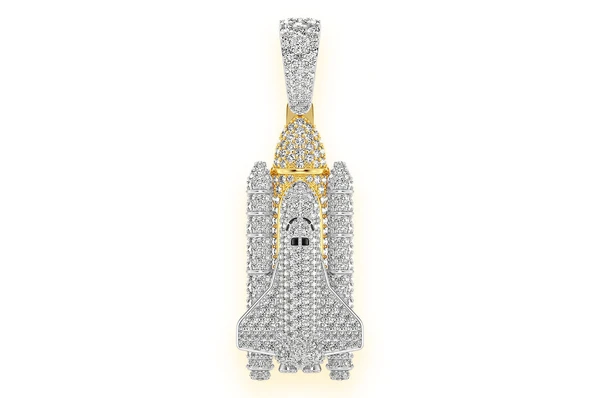 3.00CTW Spaceship Diamond Pendant  customdiamjewel   