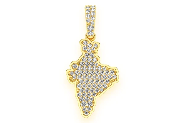 0.33CTW India Hip Hop Pendant  customdiamjewel   