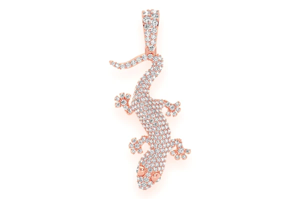 1.00CTW Lizard Hip Hop Pendant  customdiamjewel   