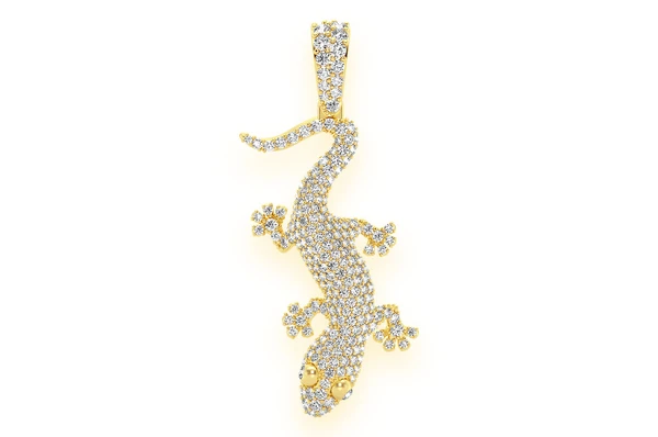 1.00CTW Lizard Hip Hop Pendant  customdiamjewel   