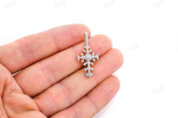 0.50CTW Vintage Filigree Cross Hip Hop Pendant  customdiamjewel   