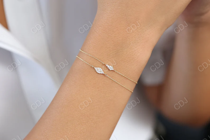 0.15 Ctw Evil Eye Lab Grown Diamond Bracelet  customdiamjewel   