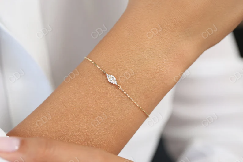 0.15 Ctw Evil Eye Lab Grown Diamond Bracelet  customdiamjewel   