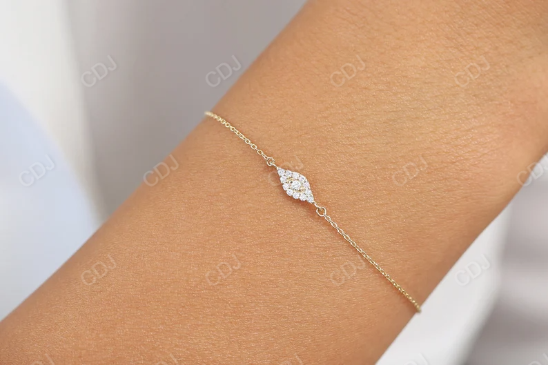 14k Gold Good Luck Evil Eye Diamond Bracelet  customdiamjewel   