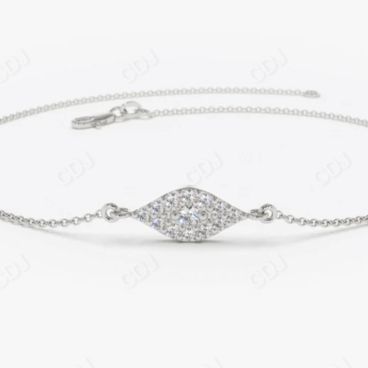 0.15 Ctw Evil Eye Lab Grown Diamond Bracelet  customdiamjewel   