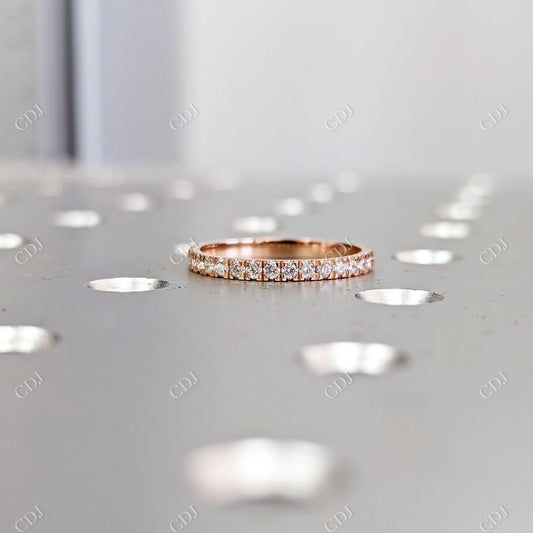 0.35CT Moissanite Eternity Wedding Band  customdiamjewel 10 KT Rose Gold VVS-EF