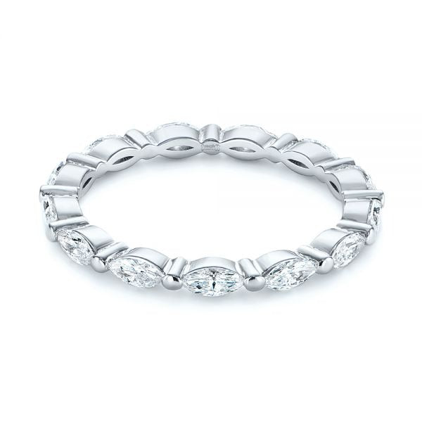 Marquise Moissanite Eternity Wedding Band  customdiamjewel   