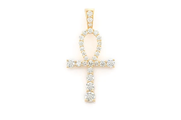 1.50CTW Graduated Ankh Diamond Pendant  customdiamjewel   