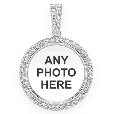 0.50CTW Small Round Picture Memory Pendant  customdiamjewel   