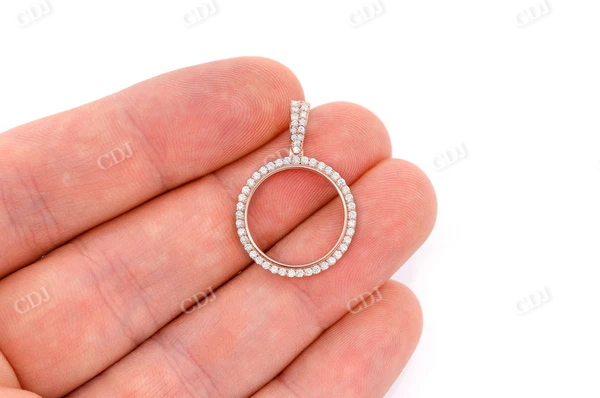 0.50CTW Small Round Picture Memory Pendant  customdiamjewel   