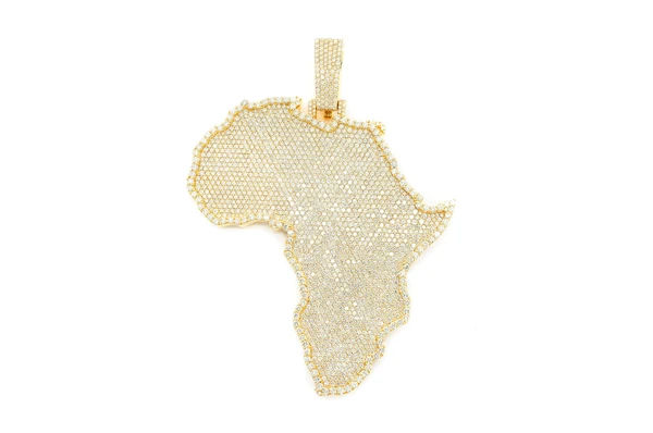 56.00CTW Africa Continent Large Pendant  customdiamjewel   