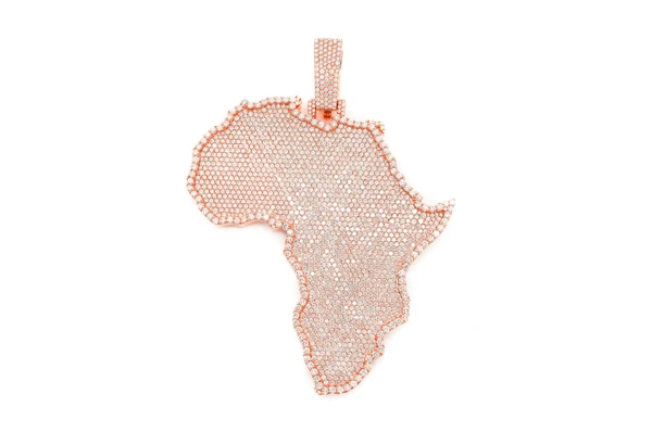 56.00CTW Africa Continent Large Pendant  customdiamjewel   