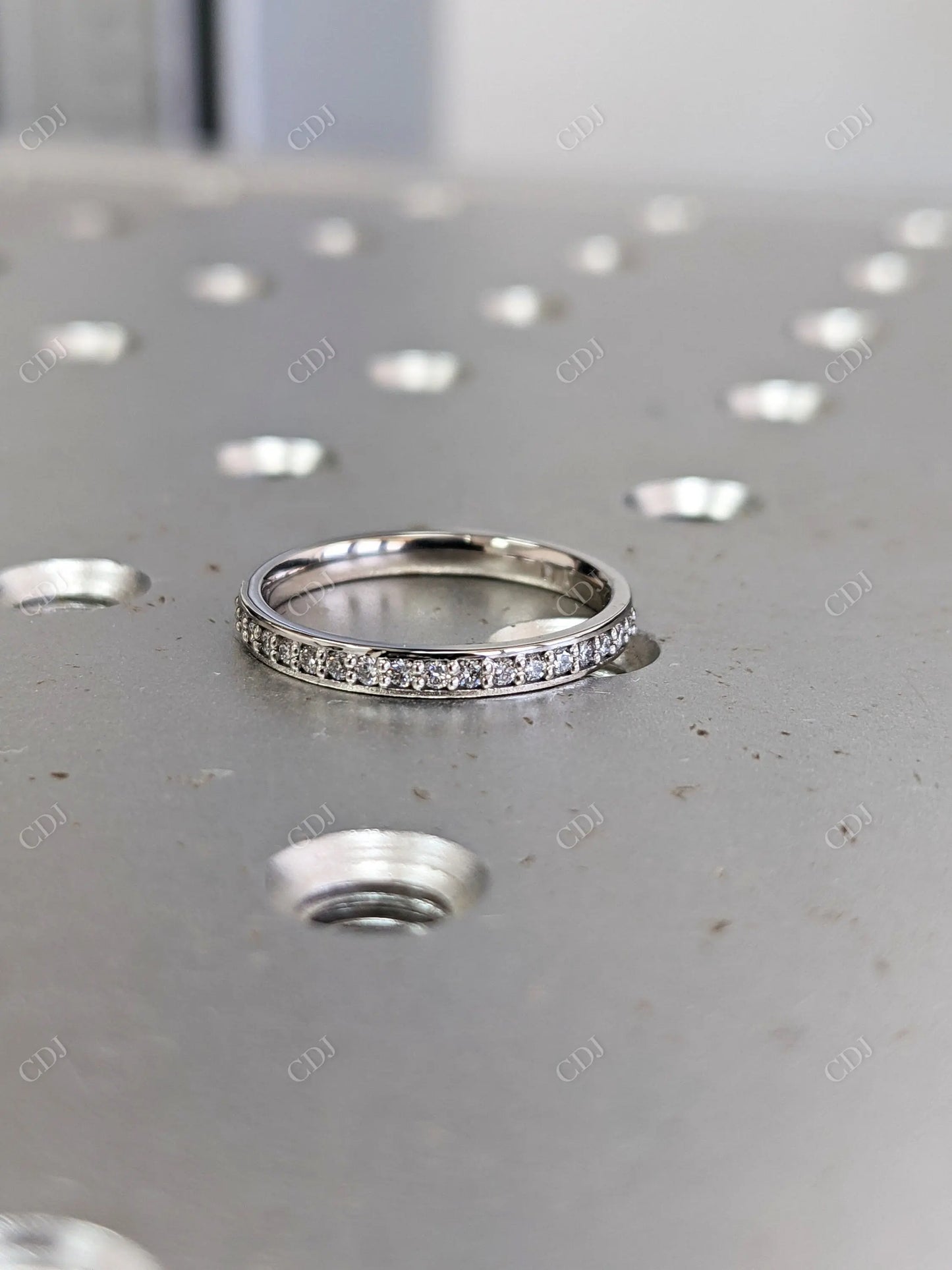 0.14CT Platinum Eternity Vintage Band  customdiamjewel   