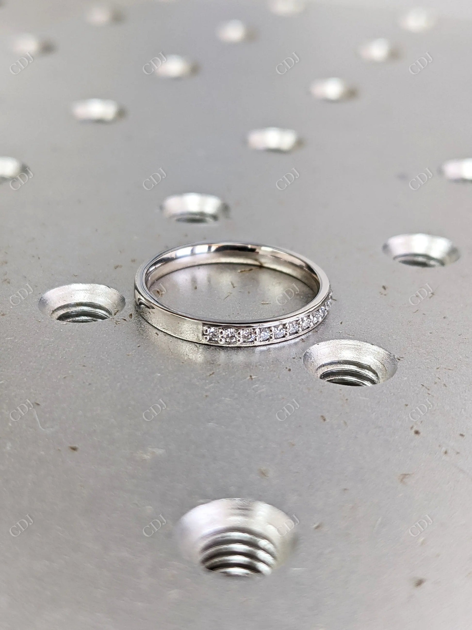 0.14CT Platinum Eternity Vintage Band  customdiamjewel   