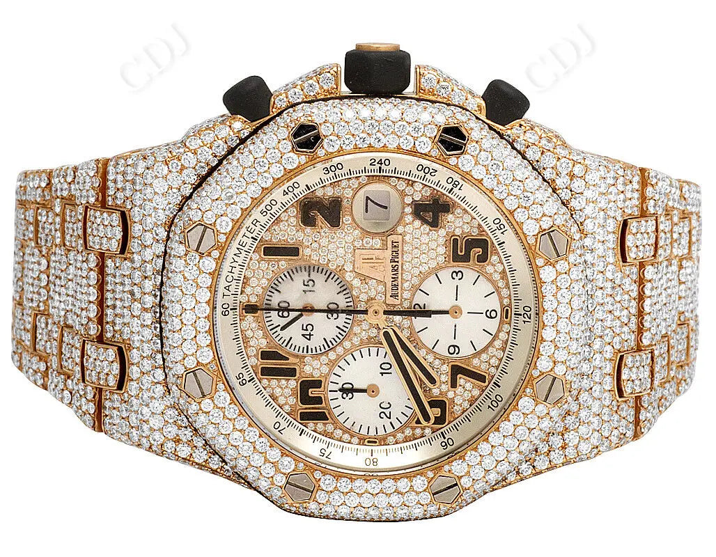 Fully Ice Out Luxury Diamond Watch (36.0 CTW)  customdiamjewel   