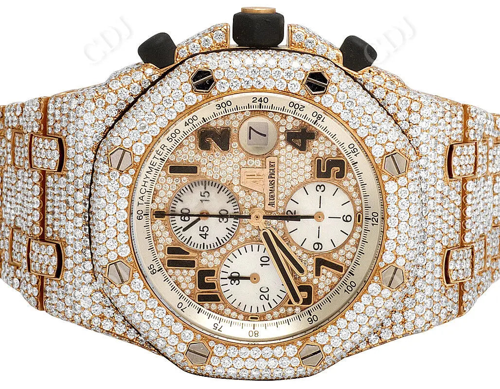 Fully Ice Out Luxury Diamond Watch (36.0 CTW)  customdiamjewel   