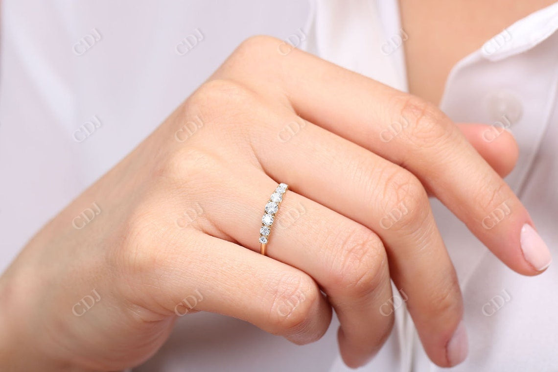 0.45 CTW  Seven Lab Grown Diamond Wedding Band  customdiamjewel   