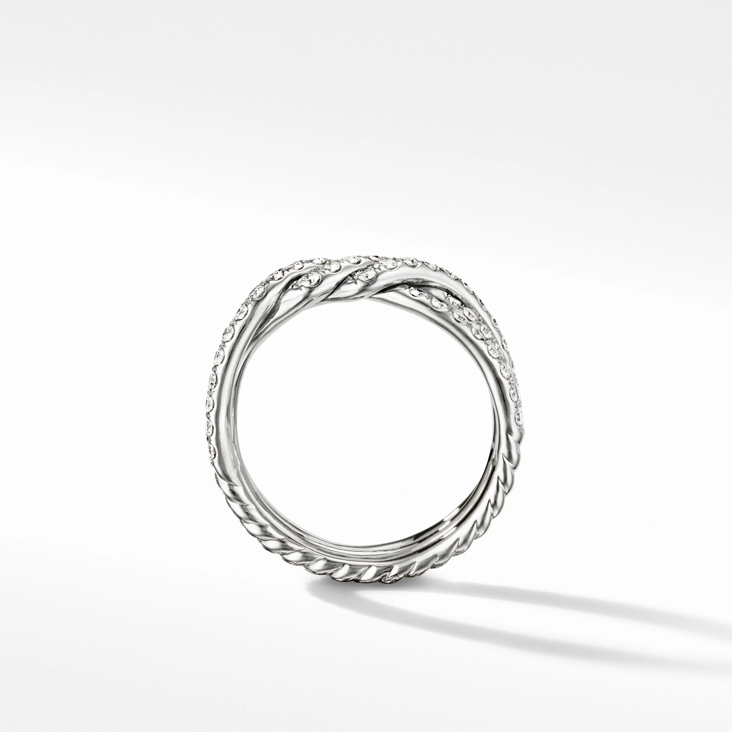 Three Raw Round Lab Grown Diamond Twisted Band  customdiamjewel   