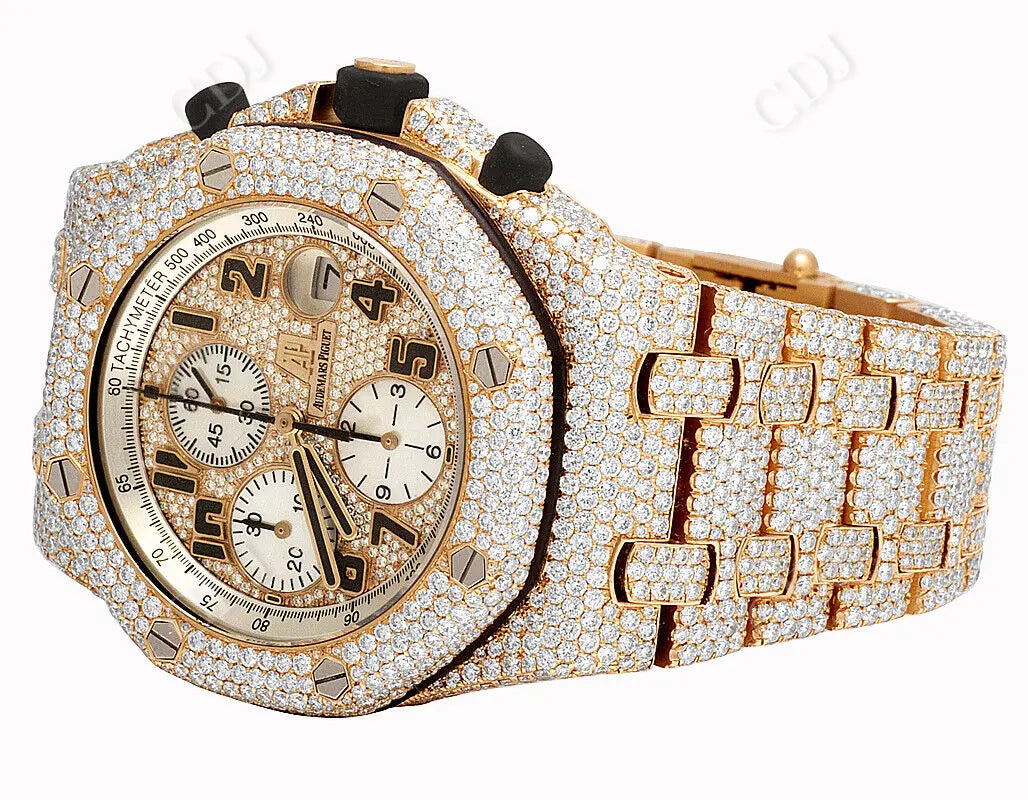 Fully Ice Out Luxury Diamond Watch (36.0 CTW)  customdiamjewel   