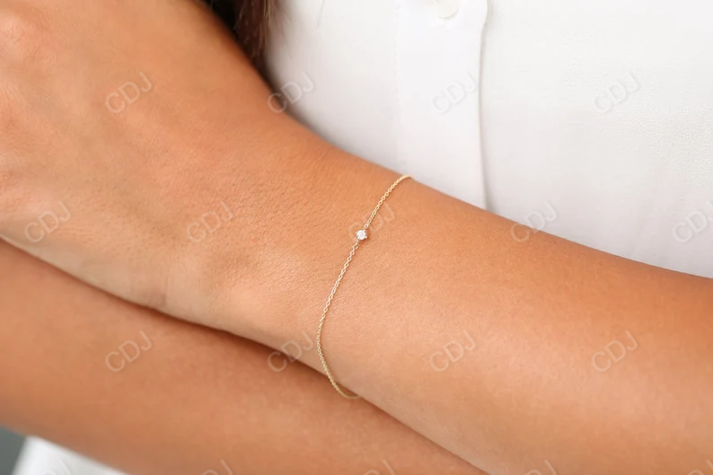 0.05Ct Prong Setting Lab Diamond Bracelet for Women  customdiamjewel   