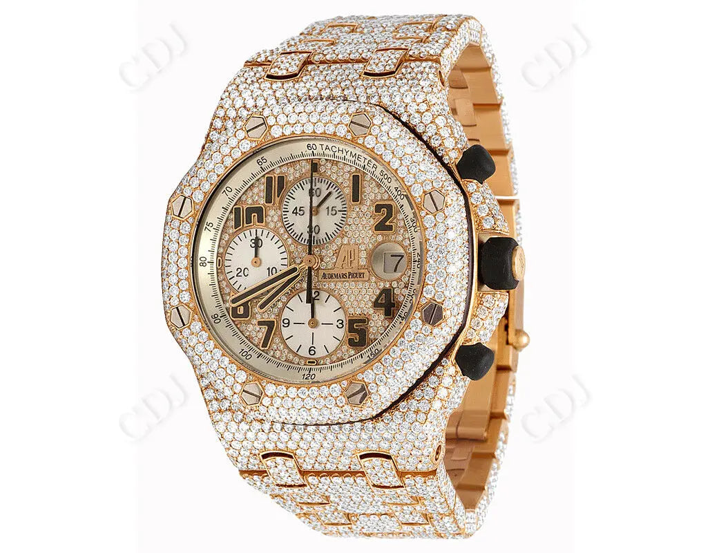 Fully Ice Out Luxury Diamond Watch (36.0 CTW)  customdiamjewel   