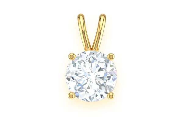 1.00CTW Round Cut Solitaire 4 Prong Pendant  customdiamjewel   