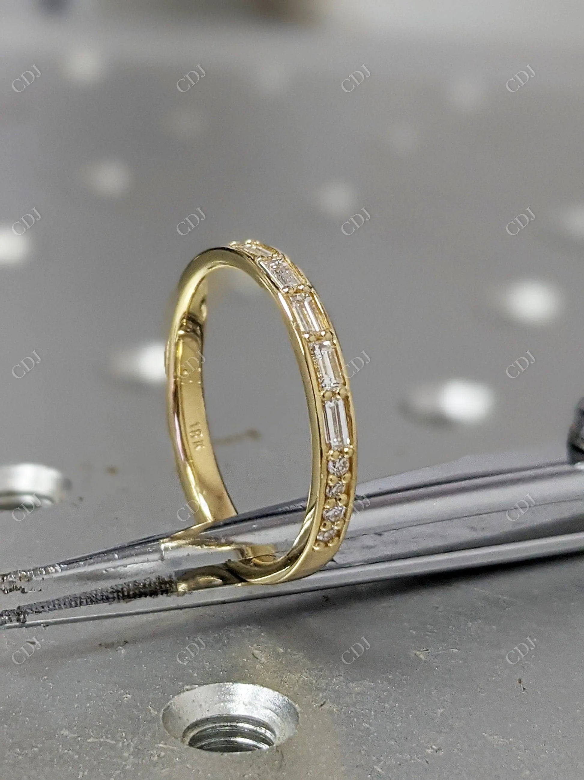 Baguette  2.0MM Ultra Thin Diamond Stackable Ring  customdiamjewel   