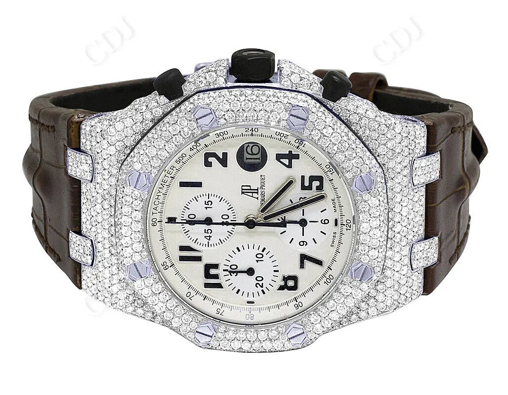 Men's AP Royal Oak Offshore Safari 42MM Diamond Watch (15.5 CTW)  customdiamjewel   