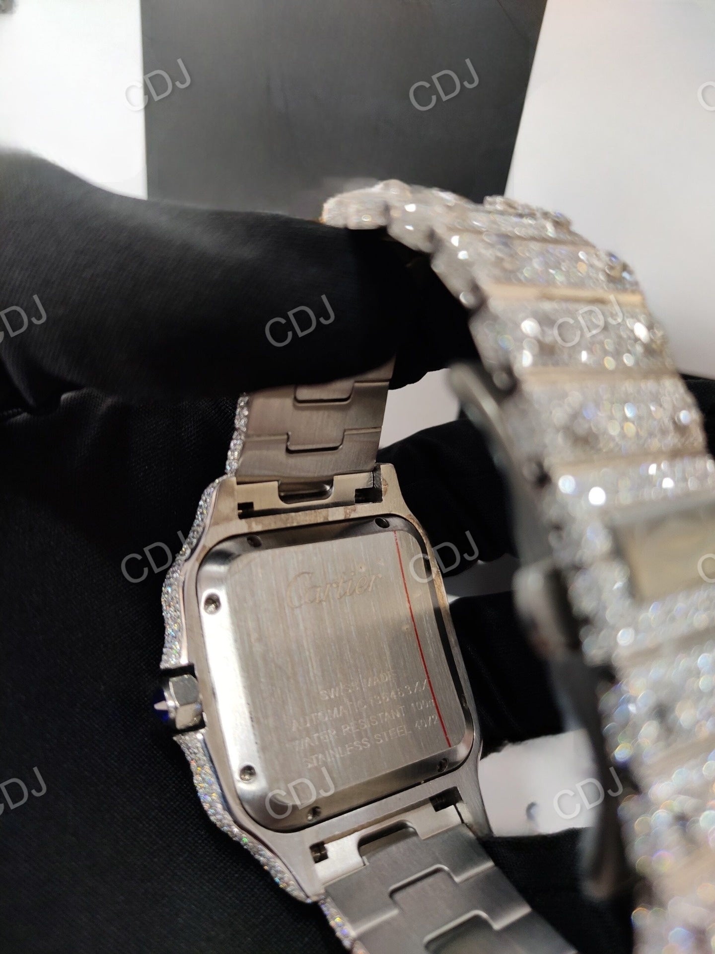 Rapper Hip Hop Cartier Diamond Watch (28 to 30 CTW Approx.)  customdiamjewel   