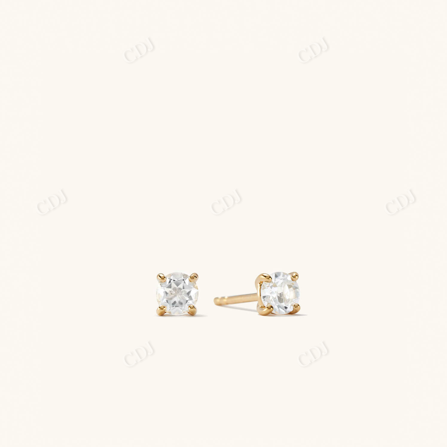 1.32CTW Lab Grown Round Stud Earrings  customdiamjewel Sterling Silver Yellow Gold VVS-EF