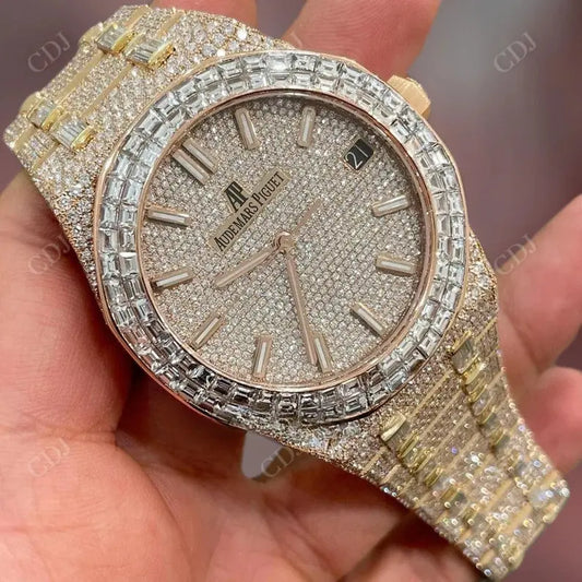 Luxury Custom Bling Hip Hop Fully Iced Out Watch  customdiamjewel   