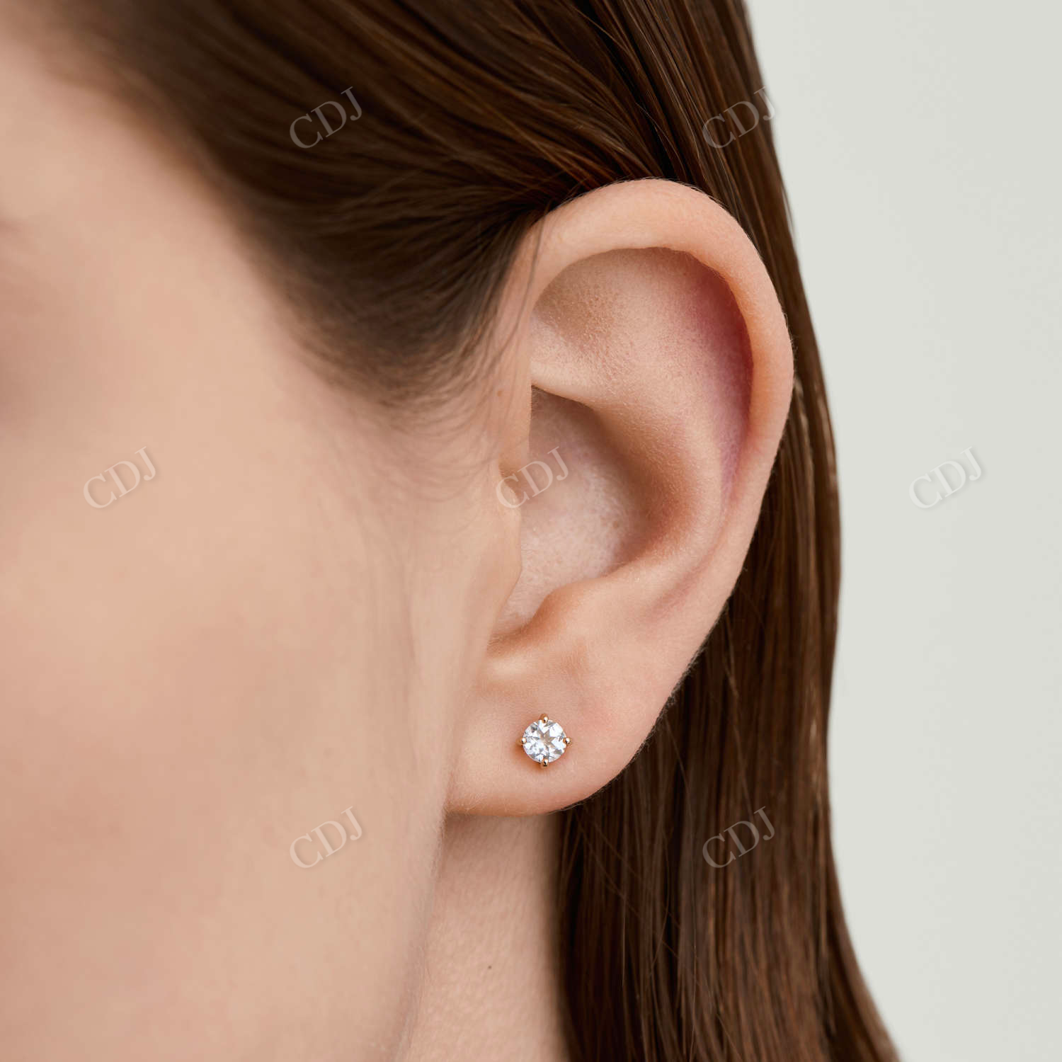 1.32CTW Lab Grown Round Stud Earrings  customdiamjewel   