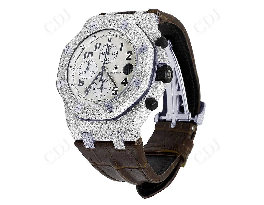 Men's AP Royal Oak Offshore Safari 42MM Diamond Watch (15.5 CTW)  customdiamjewel   