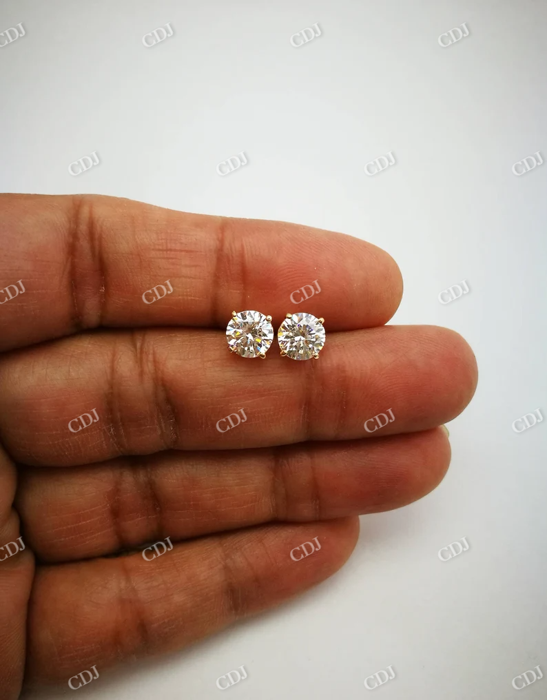 1.0CT Moissanite Stud Earrings  customdiamjewel   