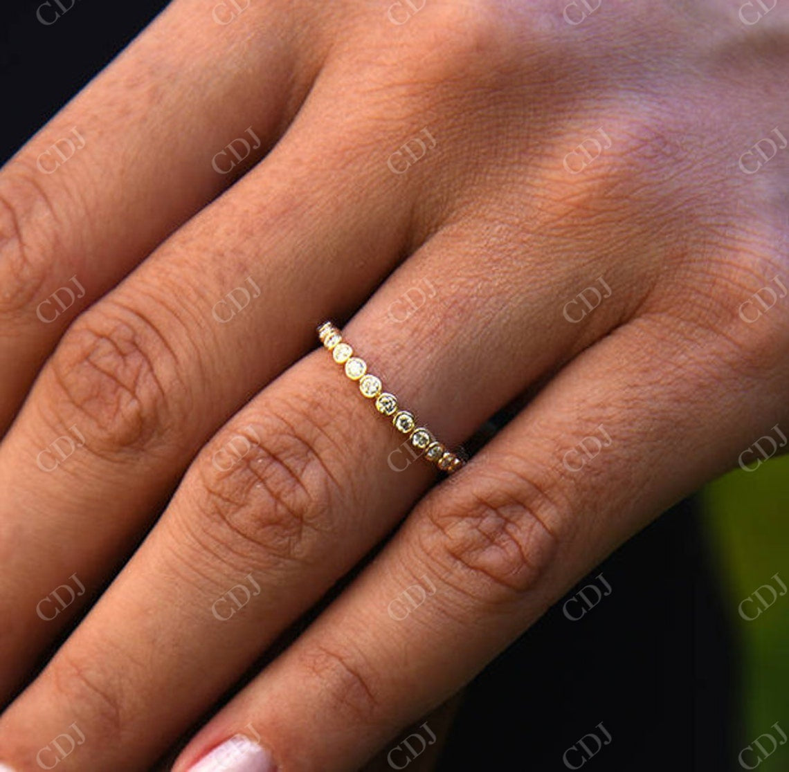 0.45CTW Natural diamond Antique Bezel Set Full Eternity Band  customdiamjewel   