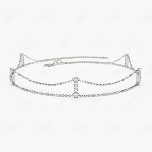 0.15 ctw Dainty Minimal Lab Grown Diamond Bar Bracelet  customdiamjewel   