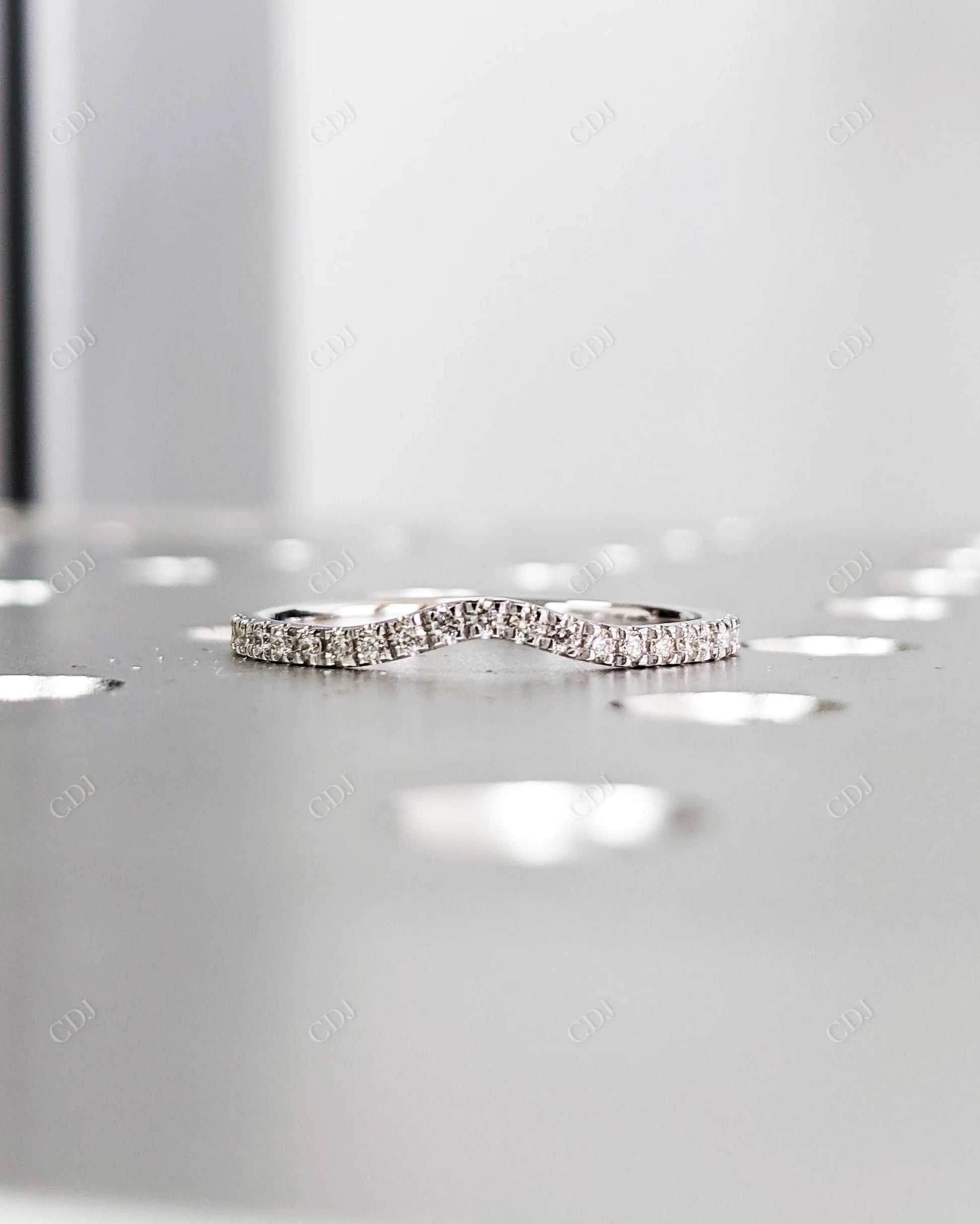 0.18CT Lab Grown Diamond Minimalist Stackable Wedding Band  customdiamjewel   