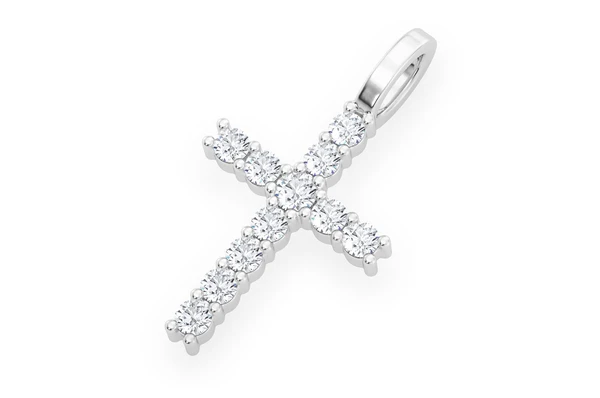 0.50CTW Cross Diamond Pendant  customdiamjewel   