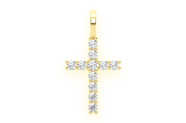 0.50CTW Cross Diamond Pendant  customdiamjewel   